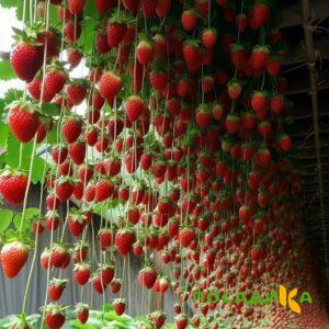 Клубника ампельная Анастасия купить по цене от 370р. в интернет-магазине «Посадика» с доставкой почтой в в Татарске и по всей России – [изображение №1].